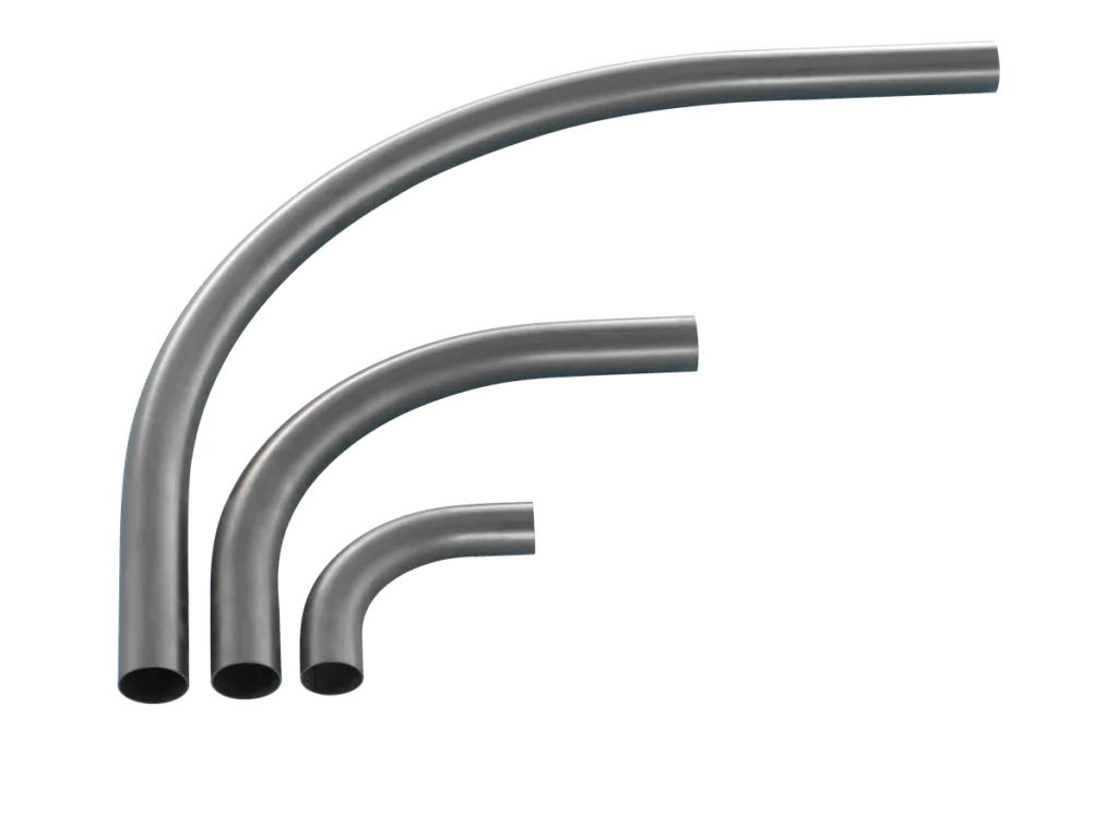 Pipe bend hardened steel